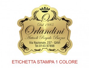 Etichette adesive per articoli da regalo e casalinghi (mm 41X38)   (cod.8L )